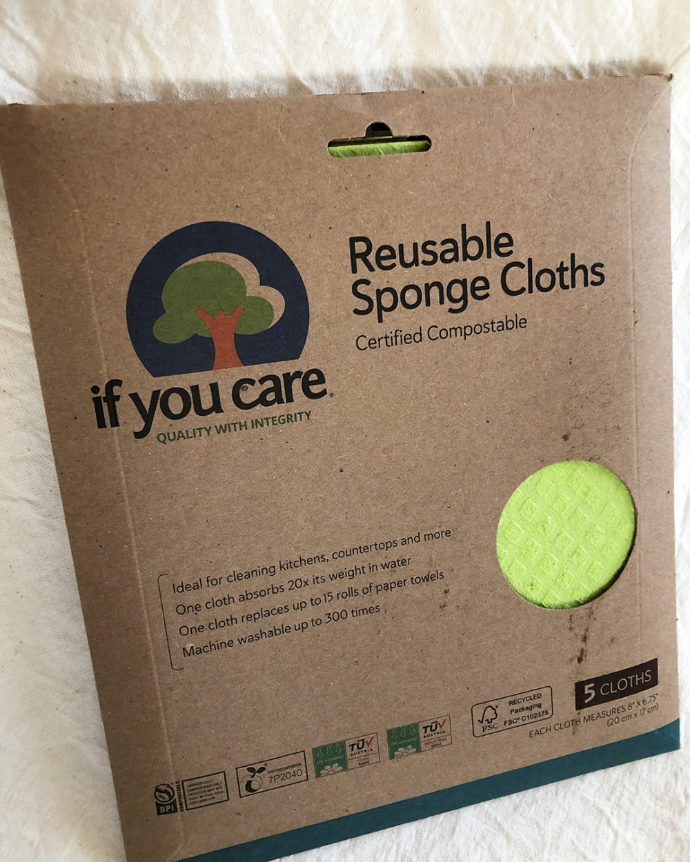 iHerbコンポスタブル スポンジワイプ